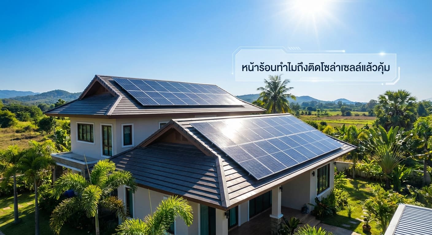 หน้าร้อนนี้ทำไมถึงควรติดโซล่าเซลล์? เผยเหตุผลที่ชาวพิษณุโลกต้องรู้เพื่อลดค่าไฟให้คุ้มค่าที่สุด